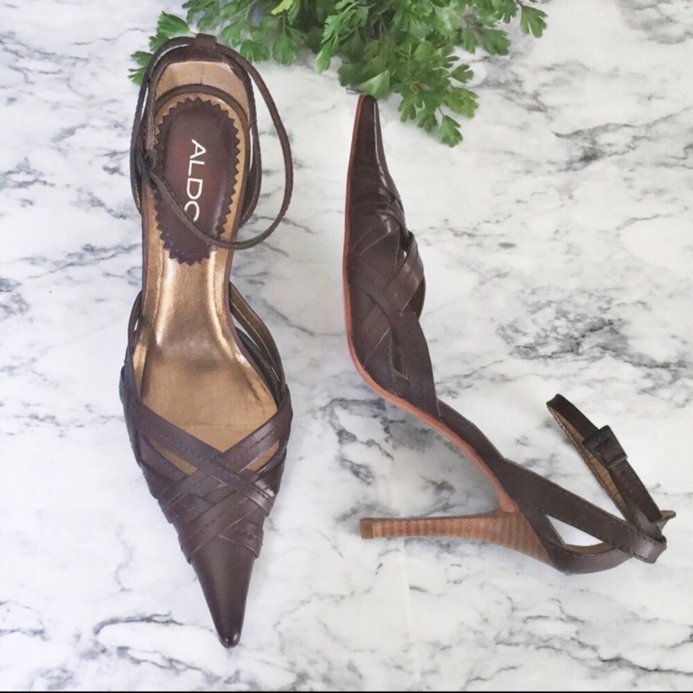 Aldo Pointed Toe Stiletto Pumps Shoes Sexy 37 6.5